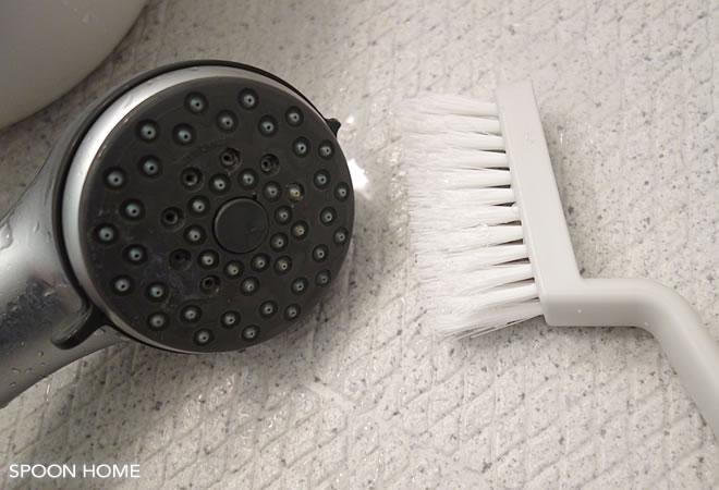 お風呂場のシャワーヘッド掃除のブログ画像