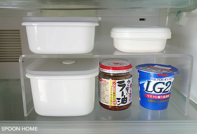 冷蔵庫の無印良品・整理収納グッズのブログ画像