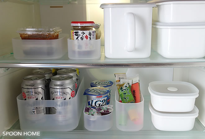 冷蔵庫の無印良品・整理収納グッズのブログ画像