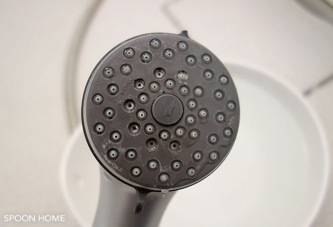 お風呂場のシャワーヘッド掃除のブログ画像