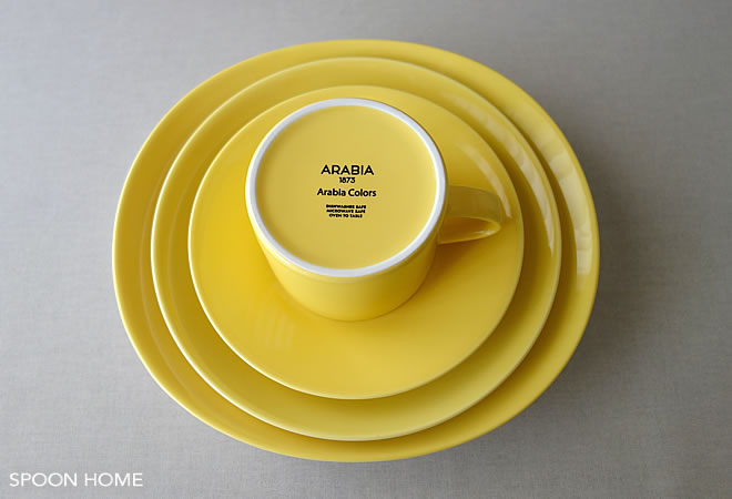 Arabia Colors・アラビアカラーズのイエロー食器のブログ画像