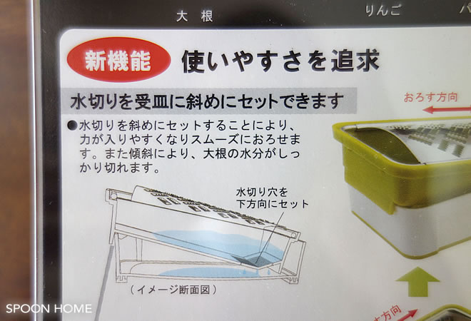 人気のおすすめ大根おろし器「快菜スーパーおろし器」のブログ画像