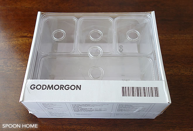 IKEAの透明ケース・GODMORGONふた付きボックスのブログ画像