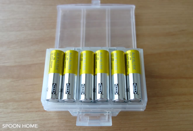 乾電池のおしゃれな収納方法のブログ画像