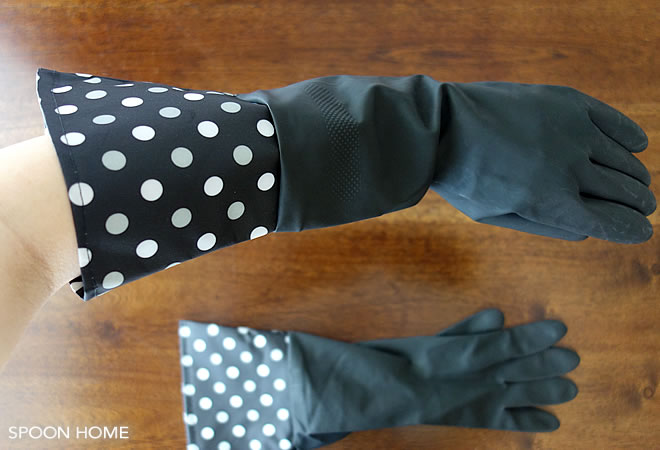 キャンドゥの人気商品「ロングゴム手袋」のブログ画像