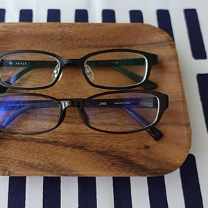 眼鏡のおしゃれな収納 メガネ置きトレイ 無印良品と100均商品をブログでレポート