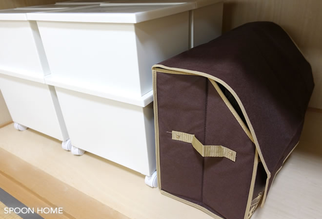 紙袋のおしゃれな収納方法のブログ画像