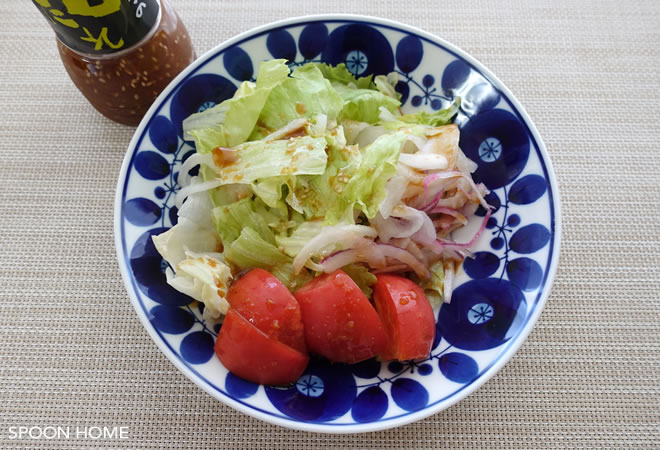 カルディの人気商品「もへじ サラダの旨たれ」のブログ画像