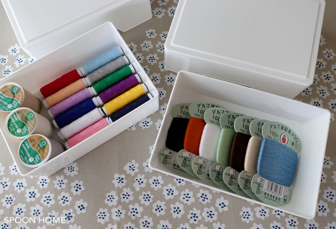 ソーイングセット・裁縫道具の収納アイデアのブログ画像