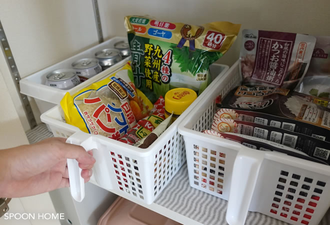 食品ストックやパントリー収納のブログ画像