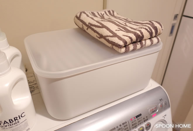 タオルの収納アイデアのブログ画像
