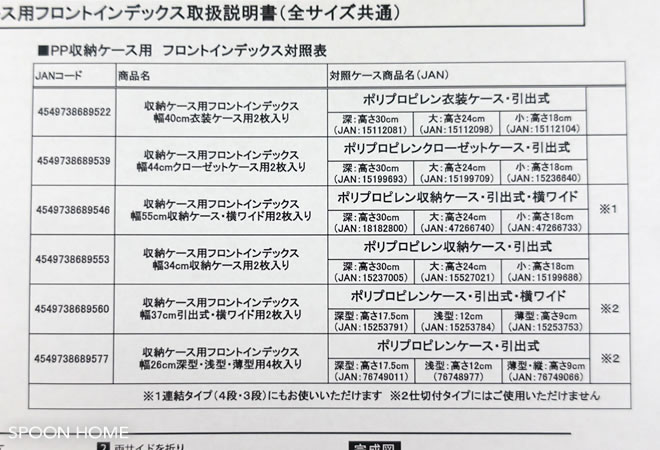 無印良品・PP収納ケースの公式目隠しカバーのブログ画像