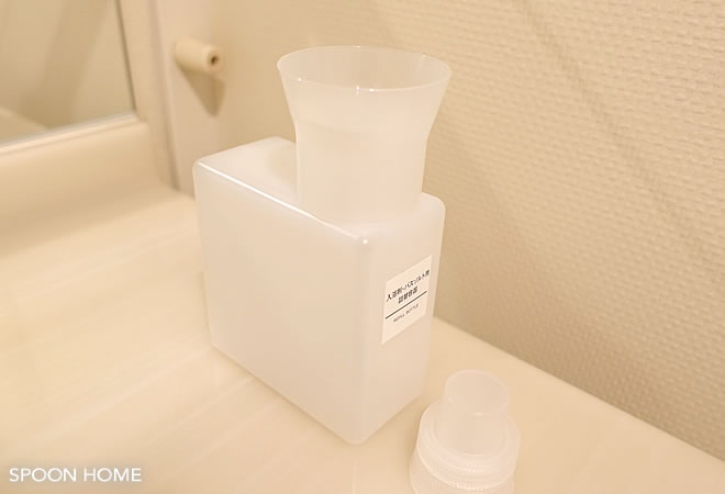 入浴剤とバスソルトの詰め替え容器のブログ画像