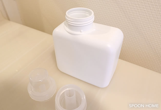 入浴剤とバスソルトの詰め替え容器のブログ画像