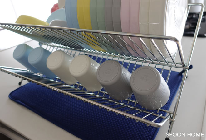 IKEAのKVOT水切りラックのブログ画像