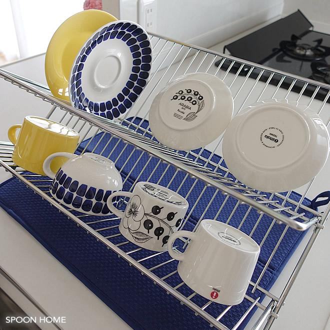IKEAのKVOT水切りラックのブログ画像