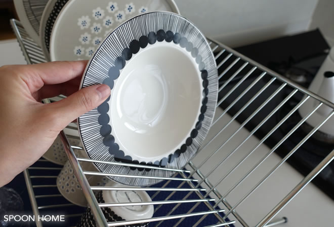 IKEAのKVOT水切りラックのブログ画像