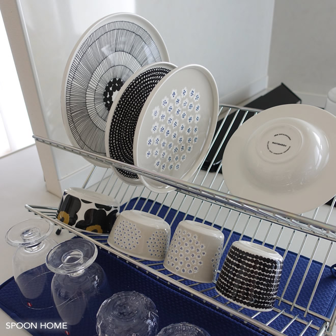 IKEAのKVOT水切りラックのブログ画像