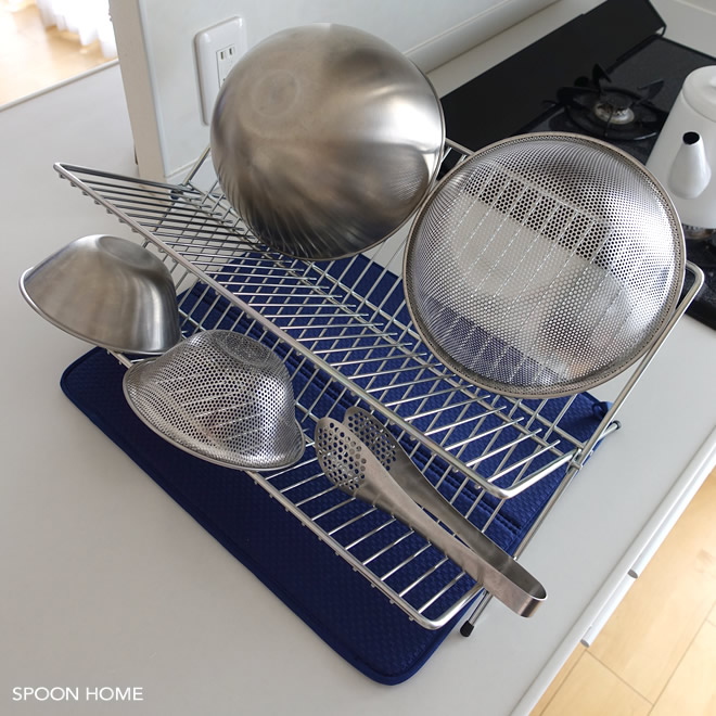 IKEAのKVOT水切りラックのブログ画像