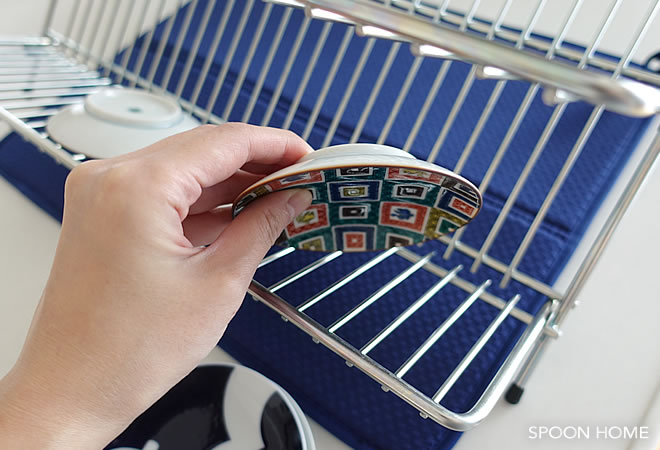 IKEAのKVOT水切りラックのブログ画像