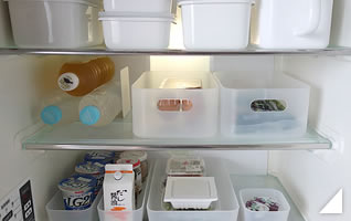 冷蔵庫の整理の収納方法の画像