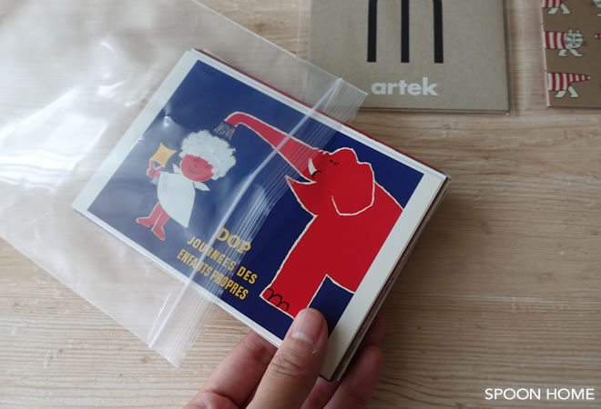 100均のチャック付ポリ袋の収納ブログ画像
