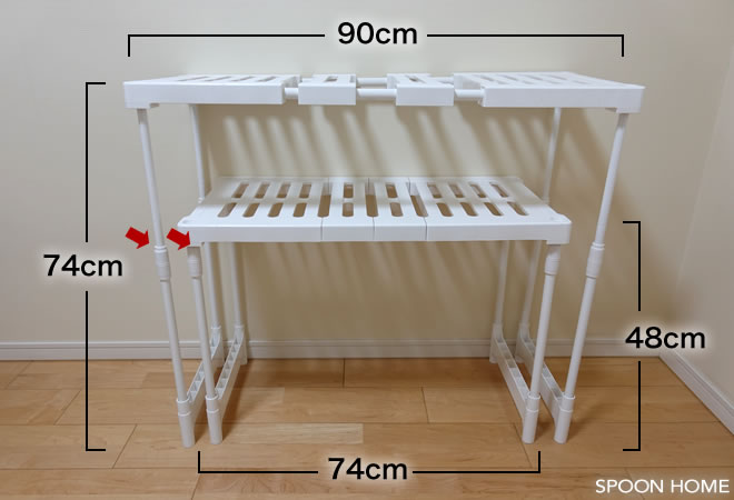 ニトリの押入れ整理ラックのブログ画像