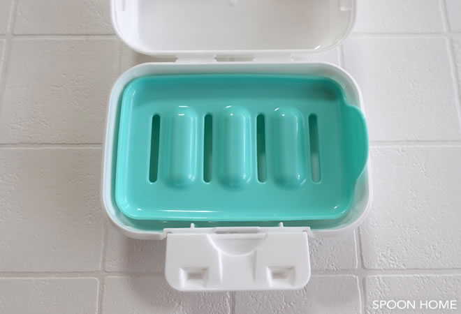 セリアの新商品「洗濯石けんケース」のブログ画像