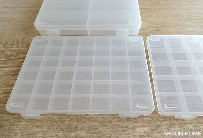 セリアのSIKIRIケースの収納アイデアブログ画像