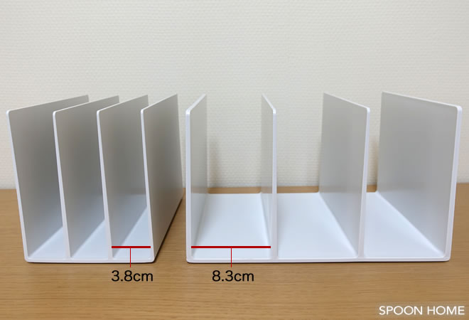 無印良品のスチロール仕切スタンドの収納ブログ画像