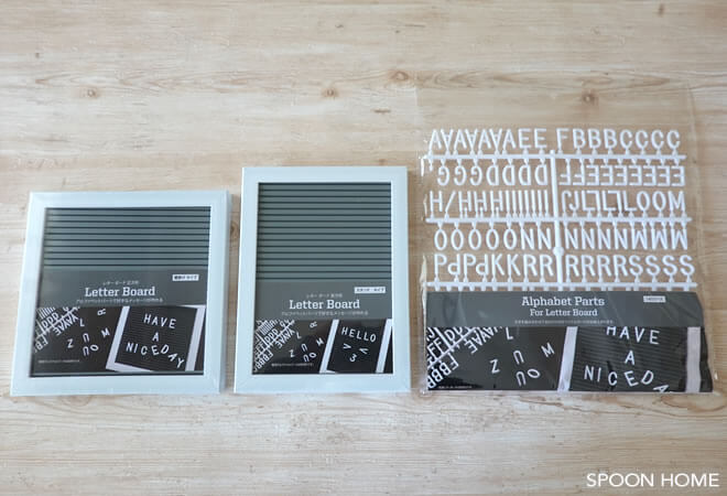 2019年版・100均キャンドゥの新商品「レターボート＆アルファベットパーツ」の画像