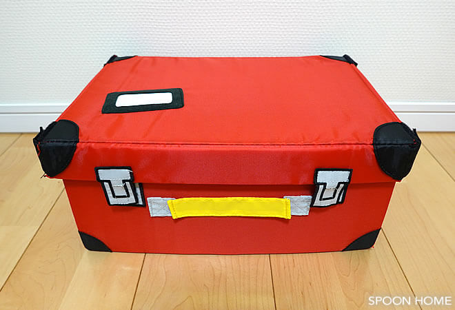 プラレールの収納方法「IKEA・FLYTTBARおもちゃ用トランク」のブログ画像