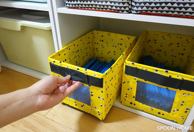 プラレールの収納方法「IKEA・ANGELAGENボックス」のブログ画像