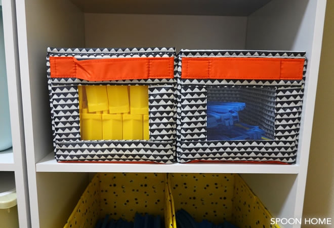 プラレールの収納方法「IKEA・ANGELAGENボックス」のブログ画像