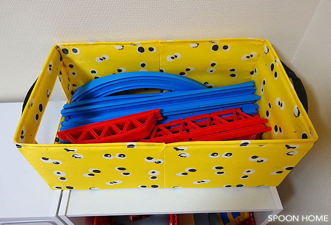 プラレールの収納方法「IKEA・ANGELAGENボックス」のブログ画像