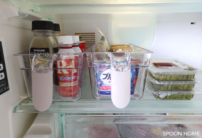 KEYUCA・ケユカのおすすめ商品「冷蔵庫ハンドル付きクリアストッカー」のブログ画像