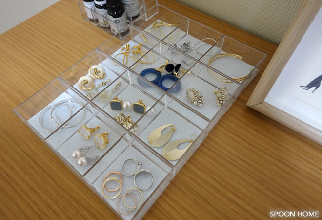 アクセサリーの収納アイデア「100均フェルト」のブログ画像