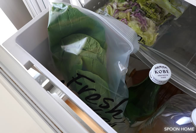 セリアの新商品「フリーザーバッグ 野菜」のブログ画像