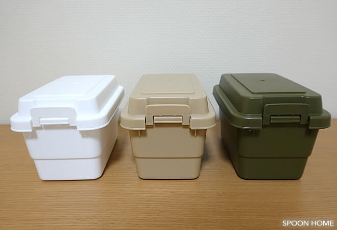 セリアの新商品「バックルBOX」のブログ画像