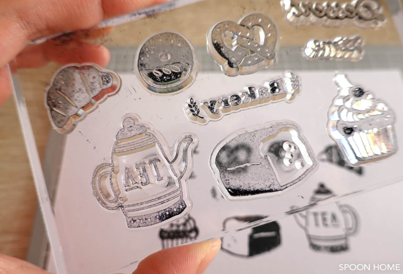 100円ショップ・ダイソーのクリアスタンプの活用法