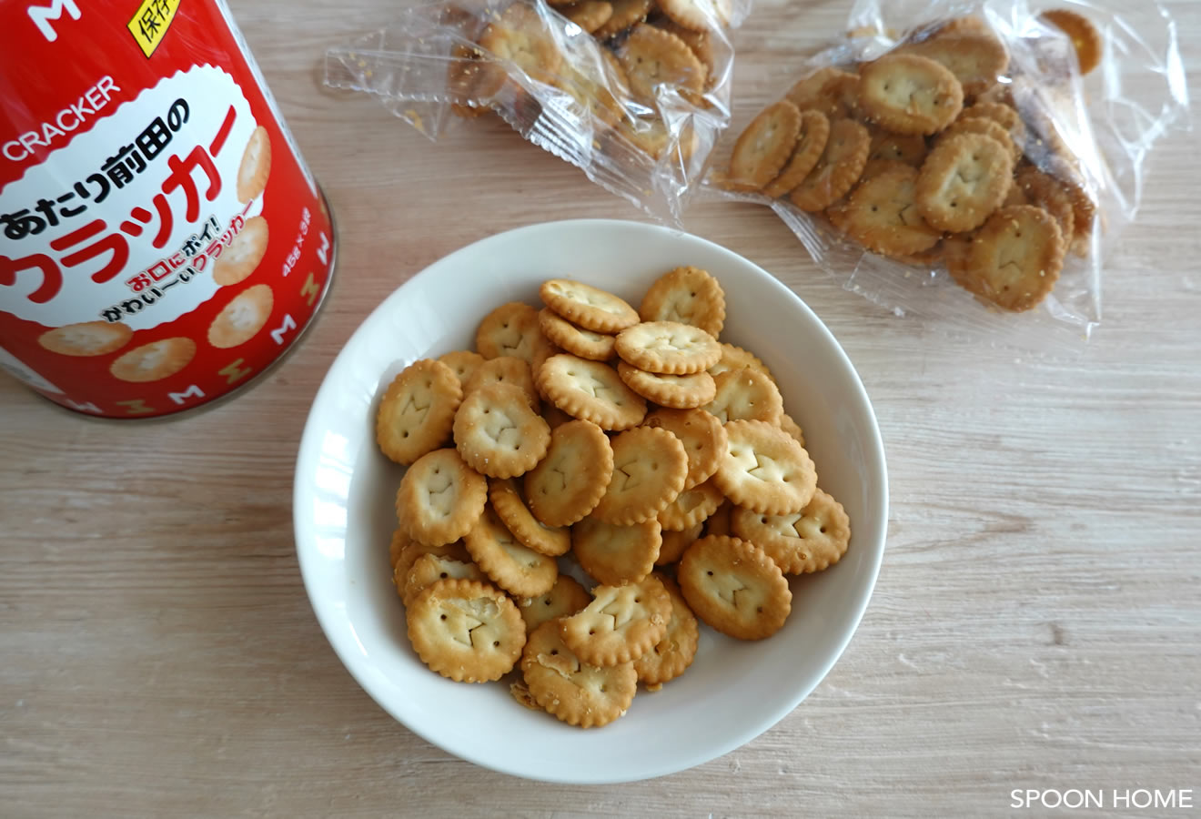 おいしいお菓子・クッキーの保存食「あたり前田のクラッカー 保存缶」のブログ画像