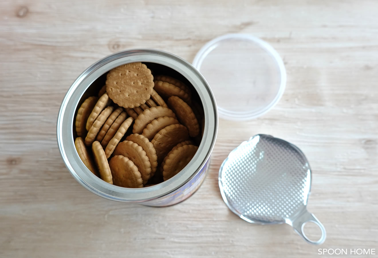 おいしいお菓子・クッキーの保存食「ミレービスケット 保存缶」のブログ画像