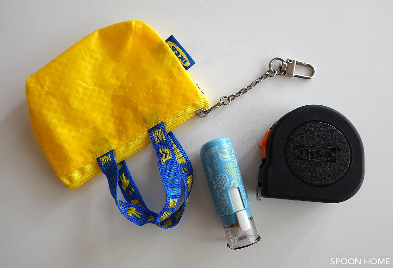 IKEAの青色・黄色のミニバッグ「クノーリグバッグS」ブログ画像