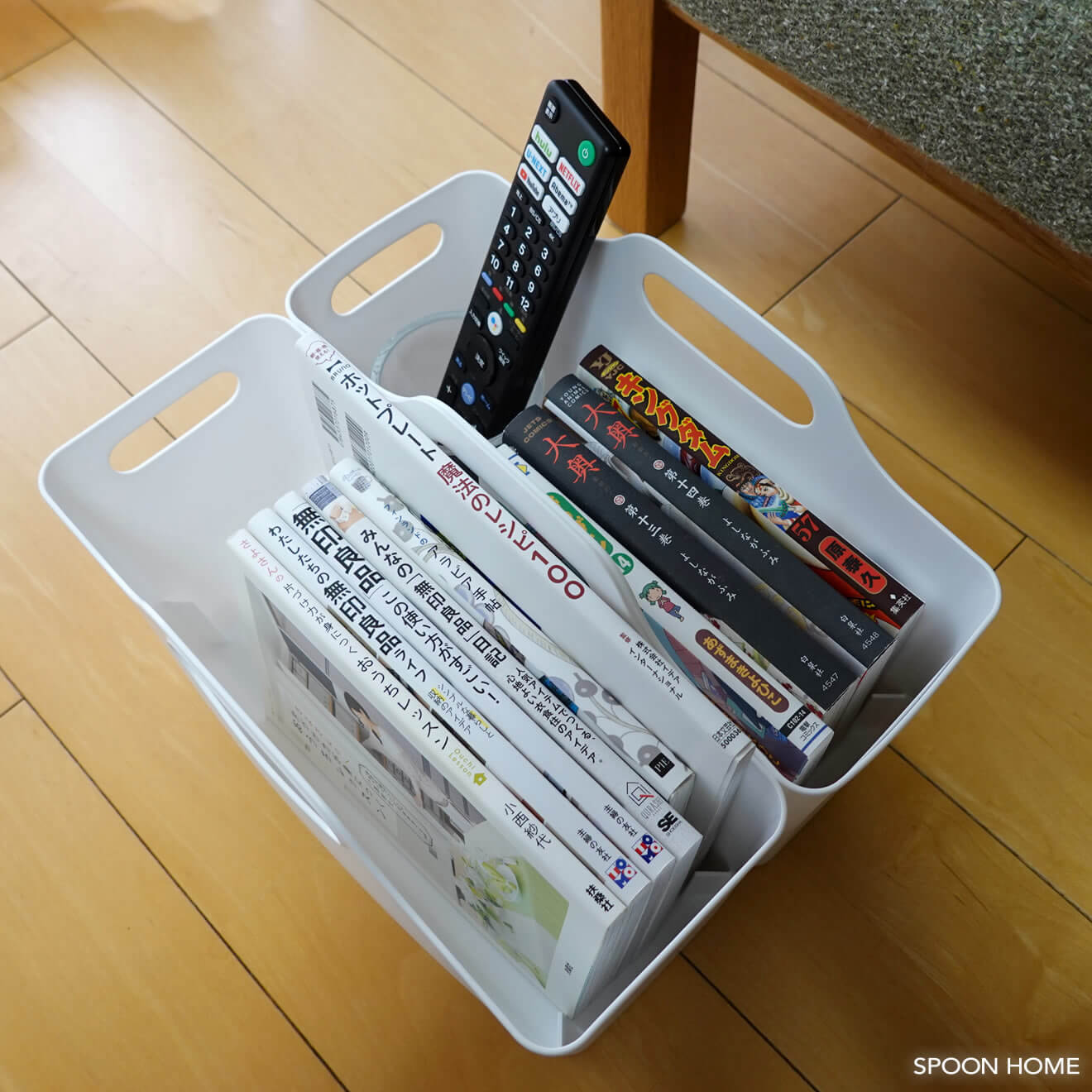 100均セリアのハンドル付ソフトライナーケースの収納ブログ画像