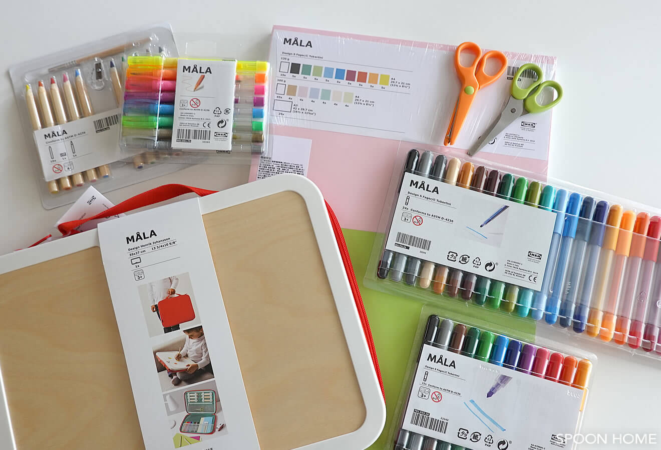 IKEAのMÅLA モーラポータブルお絵描きケースブログ画像