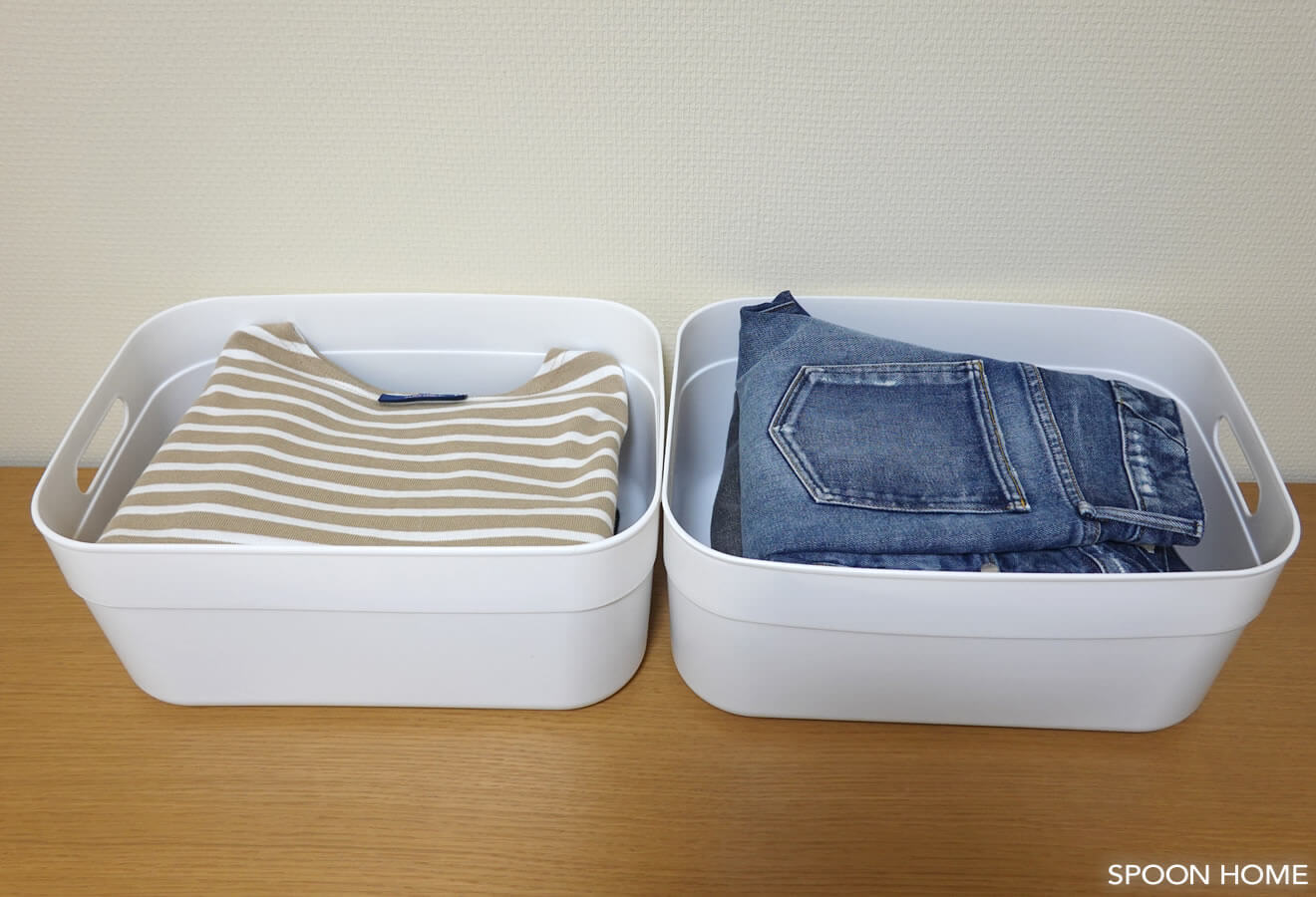 100均ダイソーのフタ付収納ボックスのブログ画像
