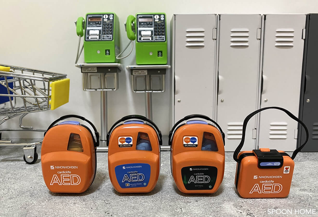 人気のガチャガチャ「ガシャポン ミニチュア AED」の画像