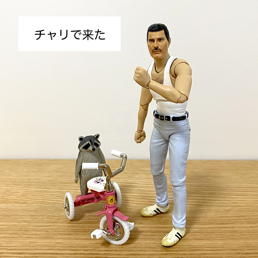 ガチャガチャ「可動式！ダイキャスト製！昔ながらの三輪車 ノスタルジックver.」の画像