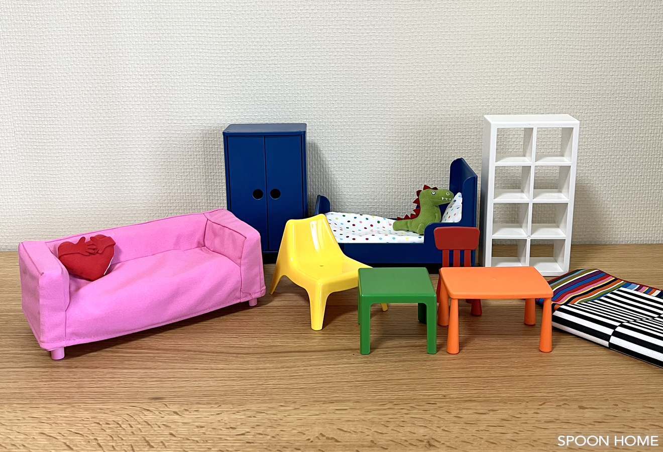 IKEAのミニチュア家具HUSET・フーセットの画像