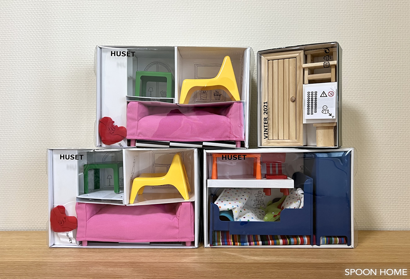 IKEAのミニチュア家具HUSET・フーセットの画像